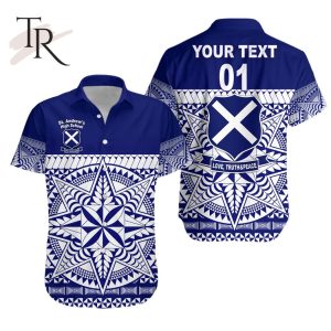 Custom Personalised Taufa’ahau Pilolevu Hawaiian Shirt Tonga College