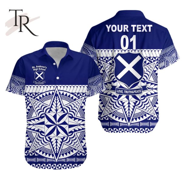 Custom Personalised St. Andrew’s High School Hawaiian Shirt Simplified Version