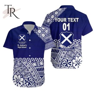 Custom Personalised St. Andrew’s High School Hawaiian Shirt Tonga Kupesi Vibes