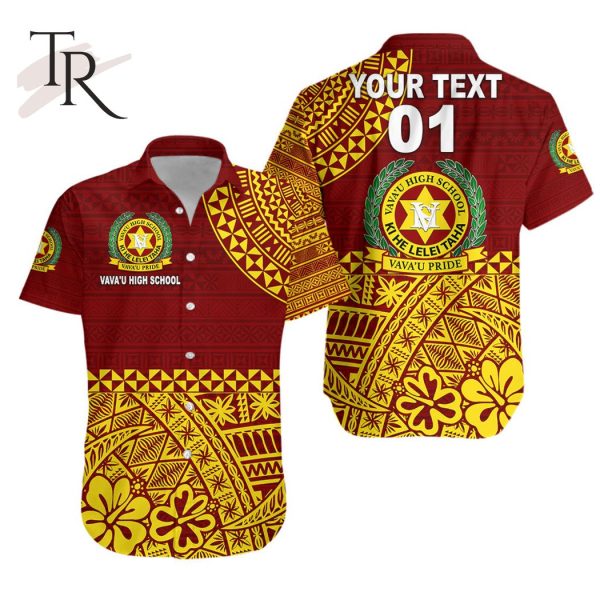 Custom Personalised Tonga Vava’u High School Hawaiian Shirt Kupesi Vibes – Maroon
