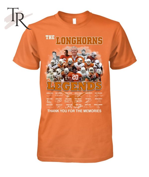 The Longhorns Legends Signature Thank You For The Memories T-Shirt – Limited Edition