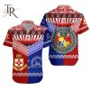 Custom Personalised Tonga High School Hawaiian Shirt Maroon and Gold