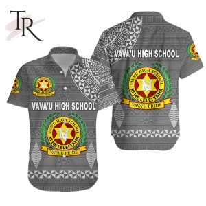 Tonga Vava’u High School Hawaiian Shirt Simple Style – Full Grey