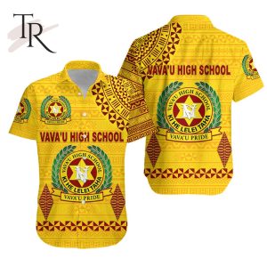 Tonga Vava’u High School Hawaiian Shirt Simple Style – Yellow