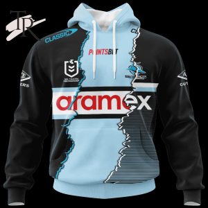 Custom Name And Number Cronulla Sutherland Sharks NRL 2023 Mix Jerseys Hoodie 3D
