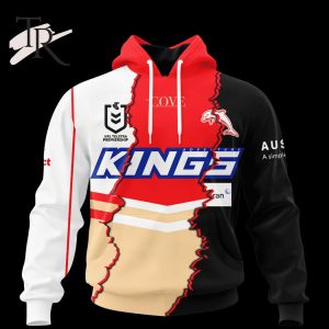 Custom Name And Number Dolphins NRL 2023 Mix Jerseys Hoodie 3D