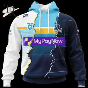 Custom Name And Number Gold Coast Titans NRL 2023 Mix Jerseys Hoodie 3D