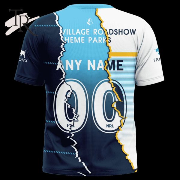 Custom Name And Number Gold Coast Titans NRL 2023 Mix Jerseys Hoodie 3D