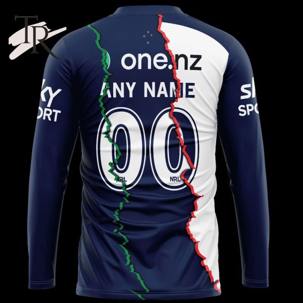 Custom Name And Number New Zealand Warriors NRL 2023 Mix Jerseys Hoodie 3D  - Torunstyle