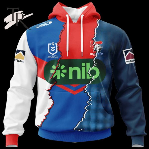 Personalized NRL North Queensland Cowboys Home Jersey Mix Flag Hoodie -  Torunstyle