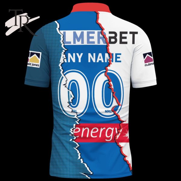 Custom Name And Number Newcastle Knights NRL 2023 Mix Jerseys Hoodie 3D
