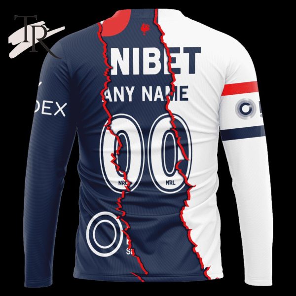 Custom Name And Number Sydney Roosters NRL 2023 Mix Jerseys Hoodie 3D
