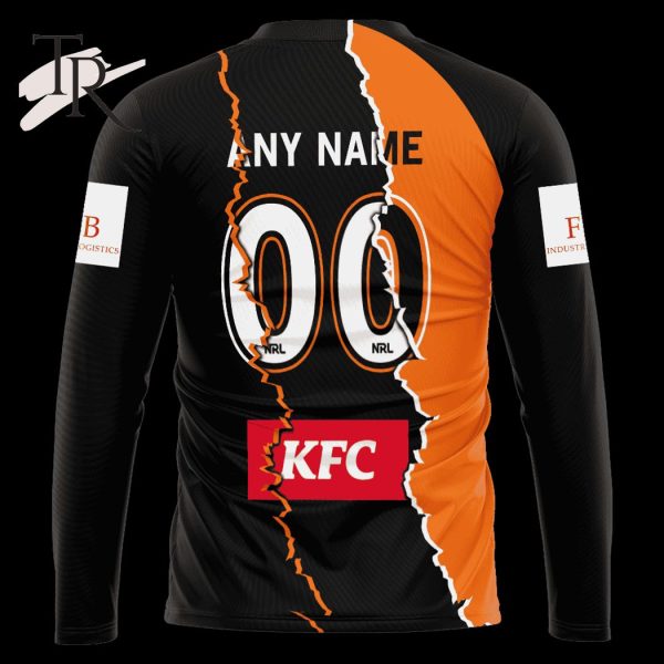 Custom Name And Number Wests Tigers NRL 2023 Mix Jerseys Hoodie 3D