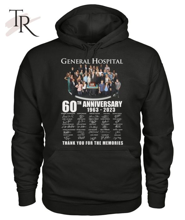 General Hospital 60th Anniversary 1963 – 2023 Signature Thank You For The Memories T-Shirt – Limited Edition