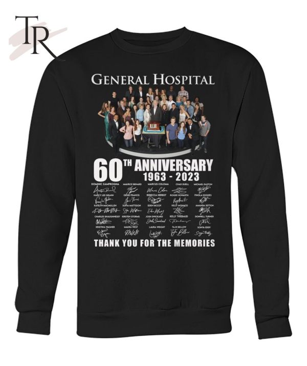 General Hospital 60th Anniversary 1963 – 2023 Signature Thank You For The Memories T-Shirt – Limited Edition