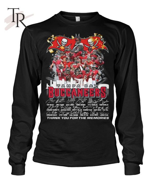 Tampa Bay Buccaneers Signature Thank You For The Memories T-Shirt – Limited Edition