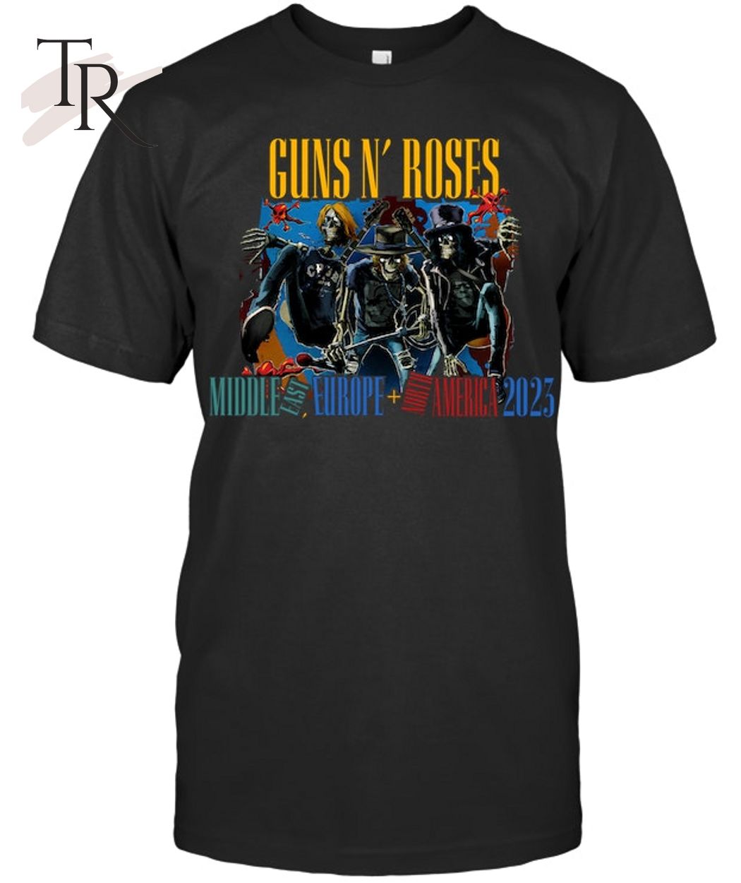 The 2023 World Tour Guns N' Roses Unisex T-Shirt - Limited Edition