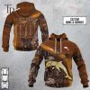 Personalized NRL Gold Coast Titans Leather leaf Style Hoodie 3D