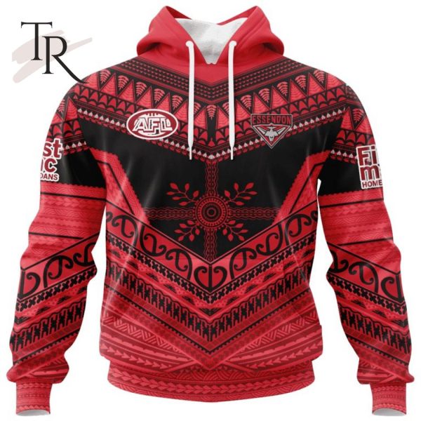 Personalized AFL Essendon Football Club Special Pasifika Design Hoodie 3D