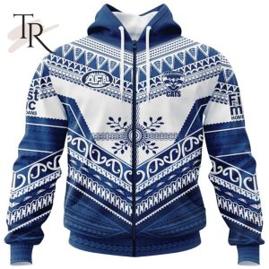 Personalized AFL Geelong Cats Special Pasifika Design Hoodie 3D