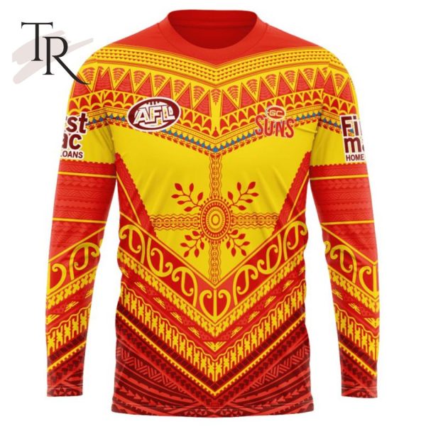 Personalized AFL Gold Coast Suns Special Pasifika Design Hoodie 3D