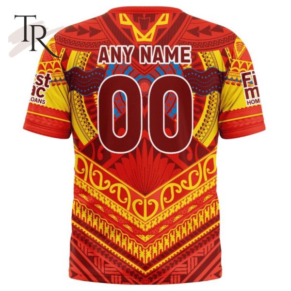 Personalized AFL Gold Coast Suns Special Pasifika Design Hoodie 3D