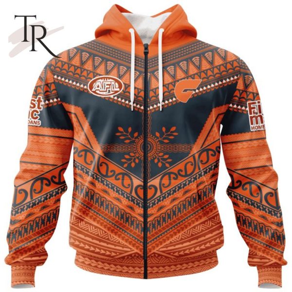 Personalized AFL Greater Western Sydney Giants Special Pasifika Design Hoodie 3D