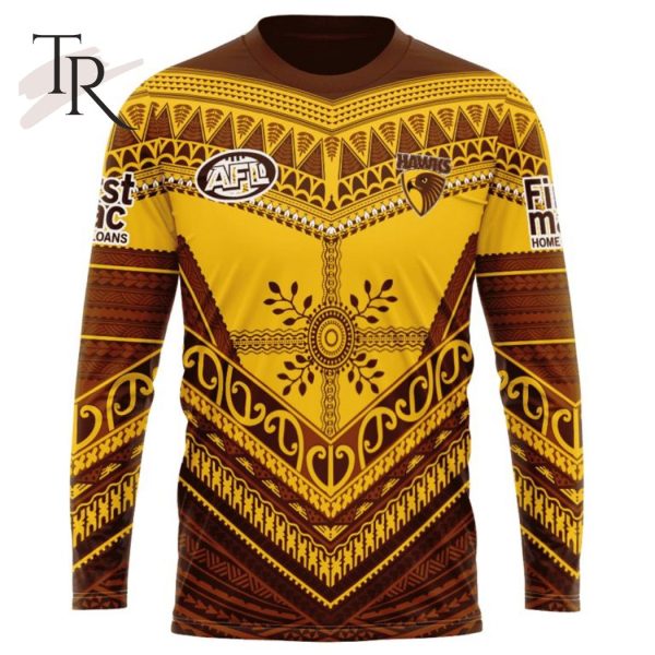 Personalized AFL Hawthorn Football Club Special Pasifika Design Hoodie 3D