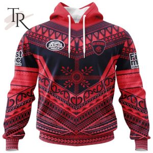 Personalized AFL Melbourne Football Club Special Pasifika Design Hoodie 3D