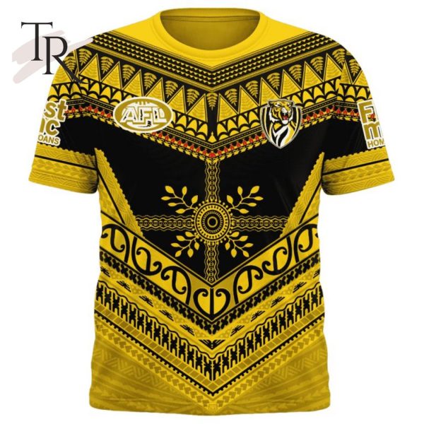 Personalized AFL Richmond Tigers Special Pasifika Design Hoodie 3D