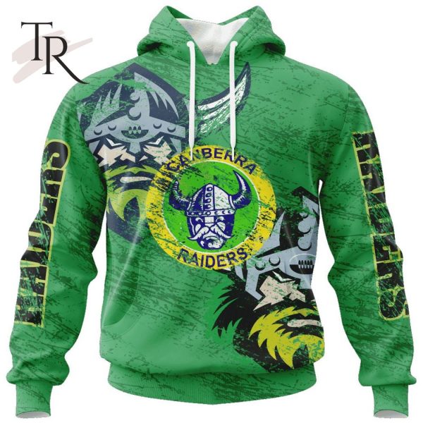 Personalized NRL Canberra Raiders Special Retro Logo Design Hoodie 3D