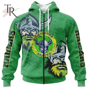 Personalized NRL Canberra Raiders Special Retro Logo Design Hoodie 3D