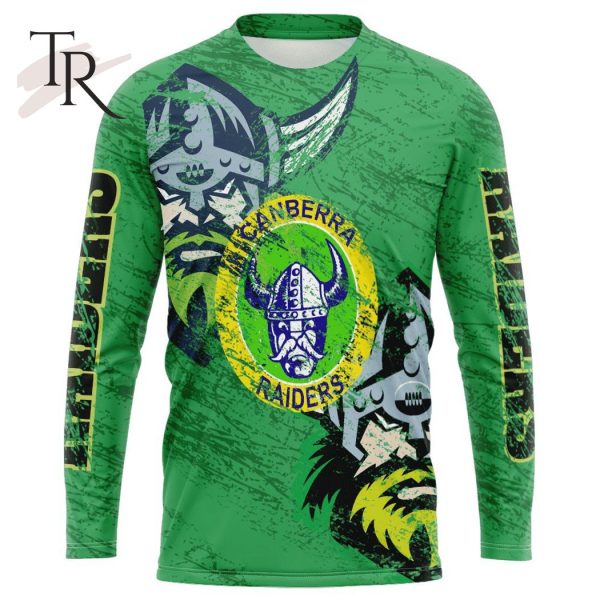 Personalized NRL Canberra Raiders Special Retro Logo Design Hoodie 3D