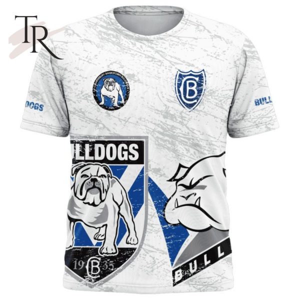 Personalized NRL Canterbury-Bankstown Bulldogs Special Retro Logo Design Hoodie 3D