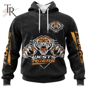 Personalized NRL Wests Tigers Special Retro Logo Design Hoodie 3D