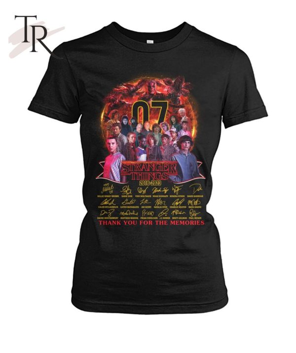 07 Years Of Stranger Things 2016 – 2023 Thank You For The Memories T-Shirt – Limited Edition