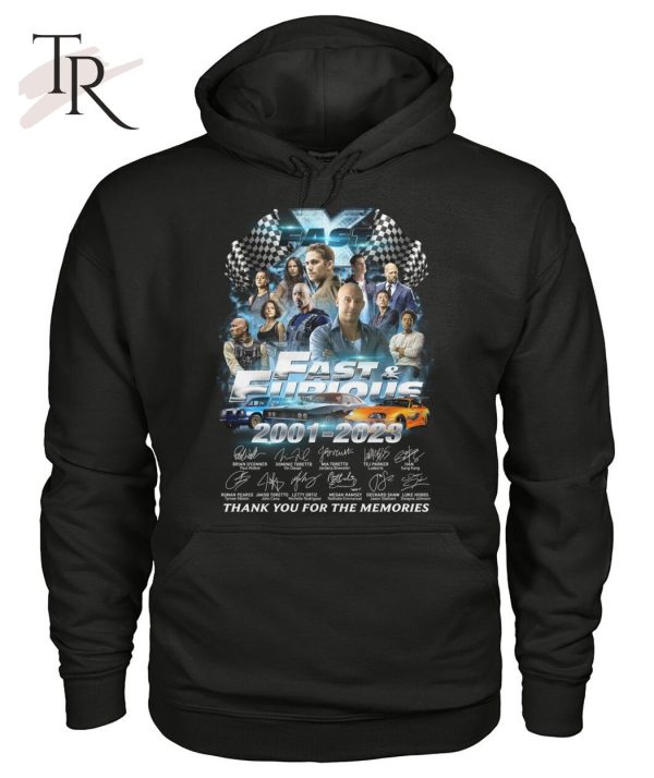 Fast X Fast & Furious 2001 – 2023 Thank You For The Memories T-Shirt – Limited Edition