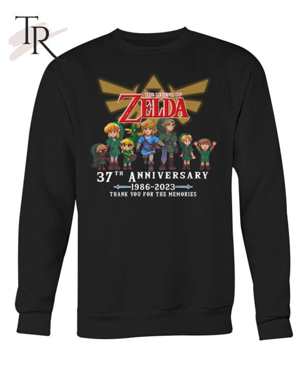 The Legend Of Zelda 37th Anniversary 1986 – 2023 Thank You For The Memories T-Shirt – Limited Edition