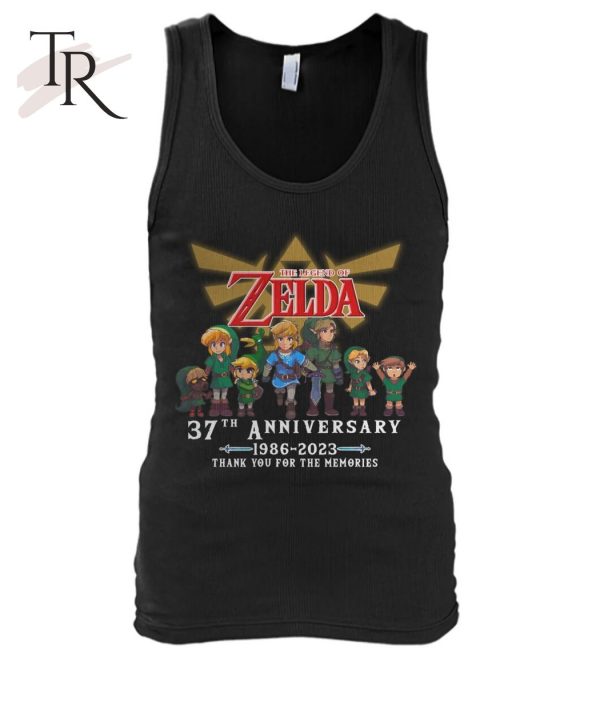 The Legend Of Zelda 37th Anniversary 1986 – 2023 Thank You For The Memories T-Shirt – Limited Edition
