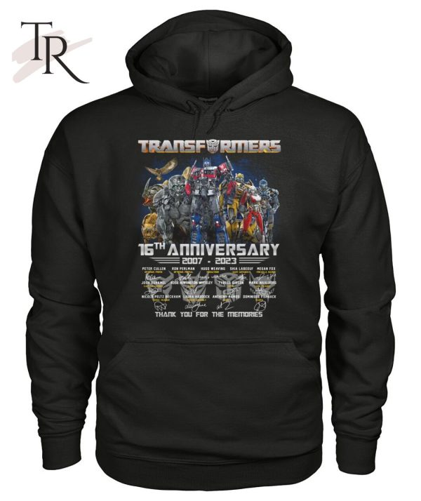 Transformers 16th Anniversary 2007 – 2023 Thank You For The Memories T-Shirt – Limited Edition