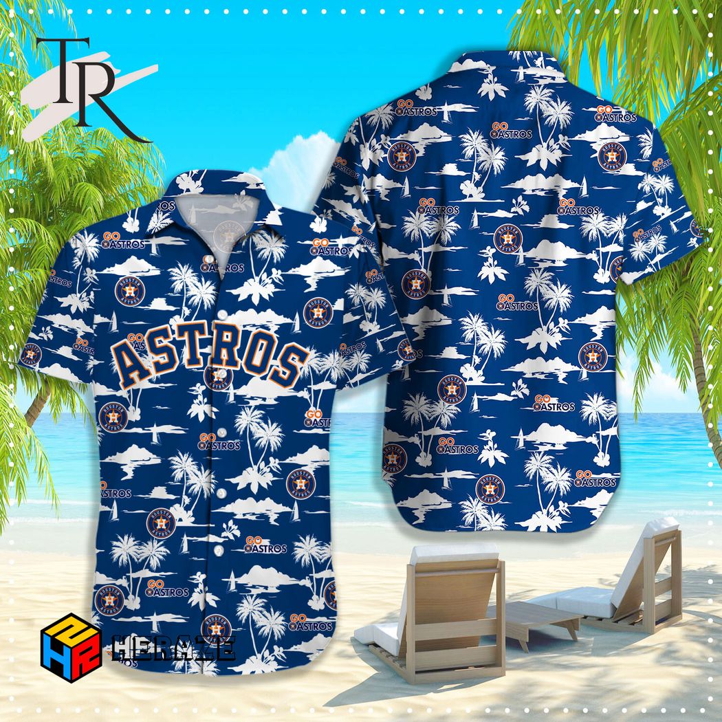 Customized Houston Astros MLB Flower Summer Tropical Hawaiian