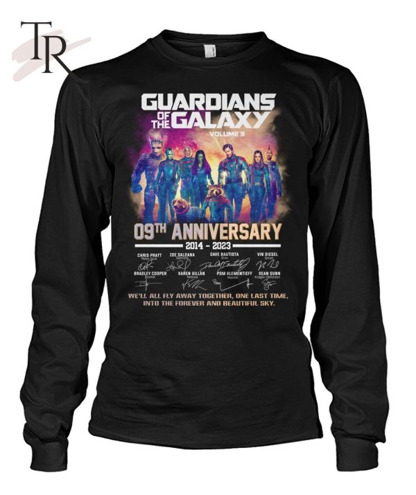 Guardians Of The Galaxy Volume 3 09th Anniversary 2014 – 2023 T-Shirt – Limited Edition