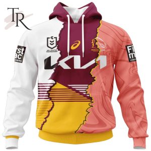 Personalized NRL Brisbane Broncos Special Mix Jersey Hoodie 3D