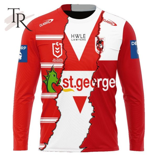 Personalized NRL St. George Illawarra Dragons Special Mix Jersey Hoodie 3D