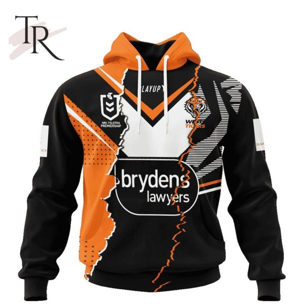 Personalized NRL Wests Tigers Special Mix Jersey Hoodie 3D