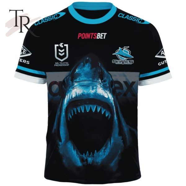 Custom Name And Number NRL Cronulla-Sutherland Sharks Special Design With Team’s Signature Hoodie 3D