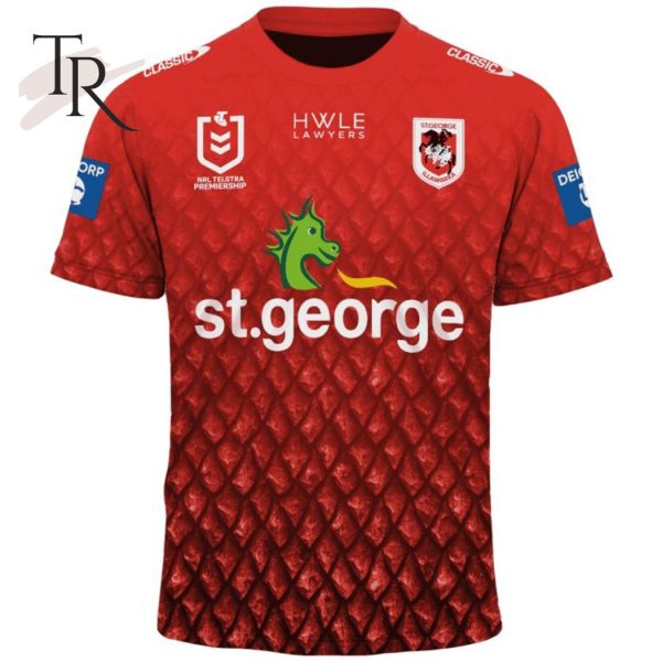 Personalized NRL St. George Illawarra Dragons Special Design With Team’s Signature Hoodie 3D