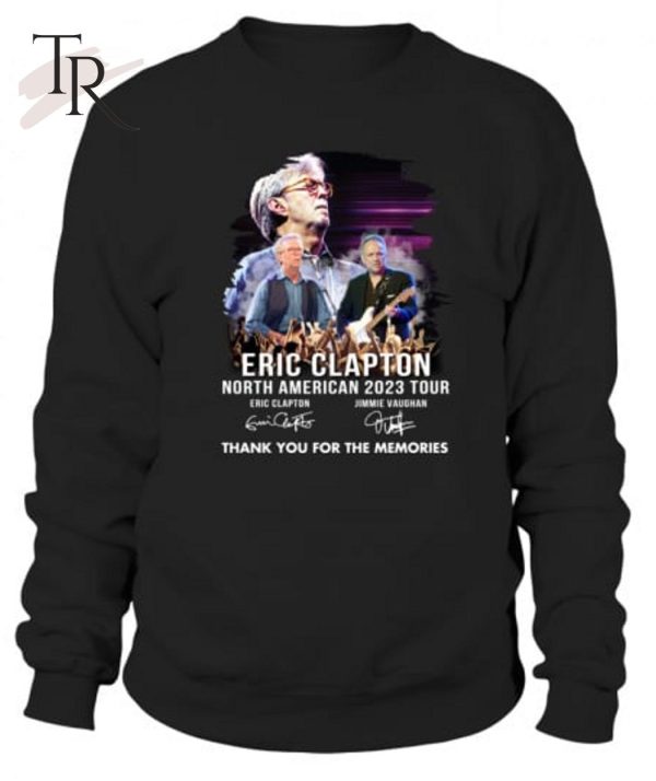 Eric Clapton North American 2023 Tour Thank You For The Memories T-Shirt – Limited Edition