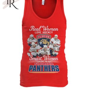 Real Women Love Hockey Smart Women Love The Panthers Signatures Shirt