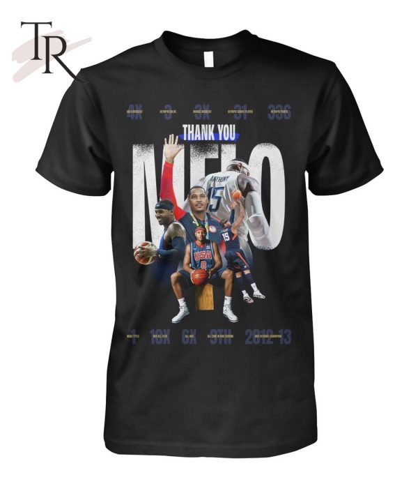 Thank You Melo Anthony Unisex T-Shirt – Limited Edition